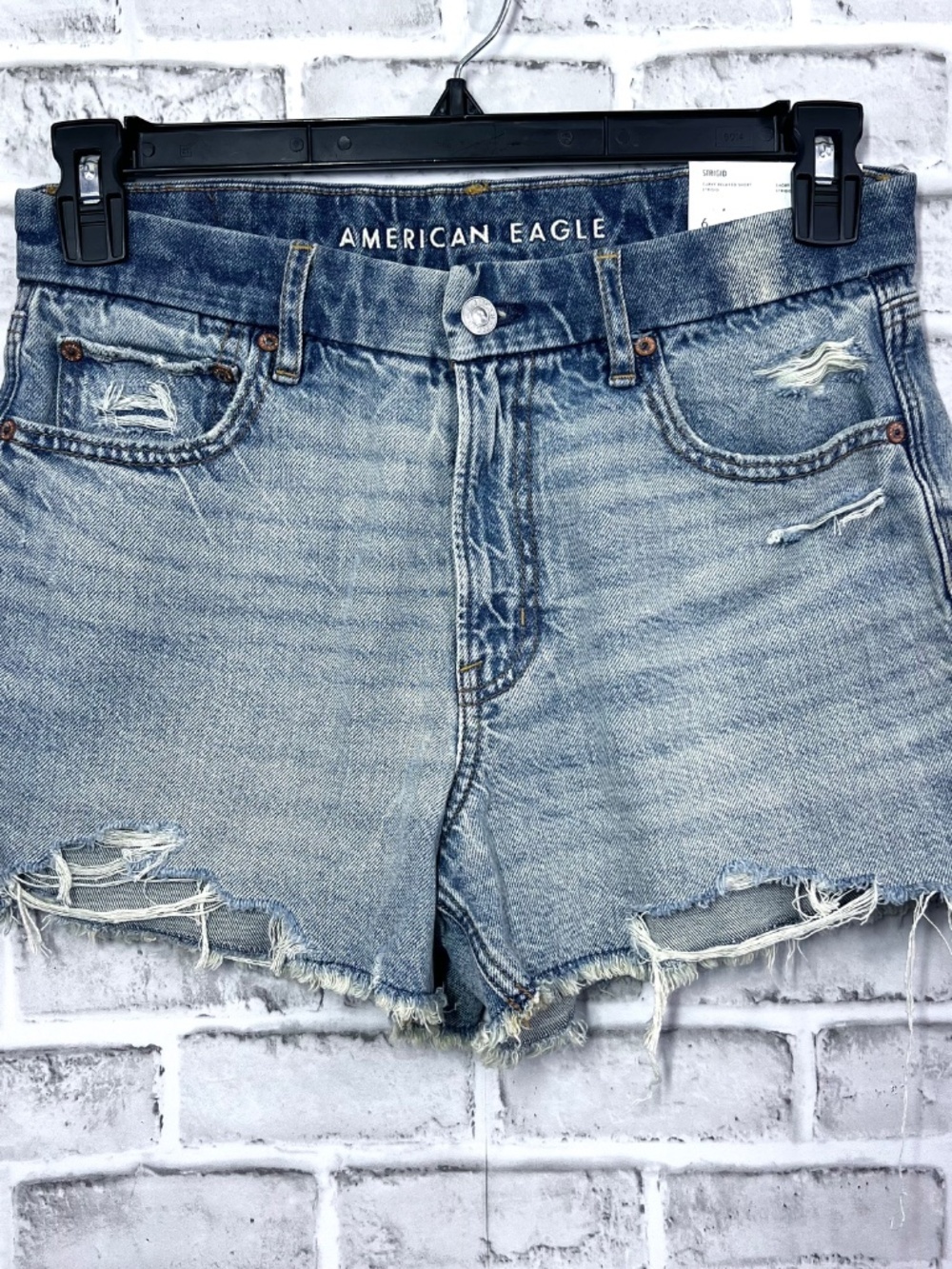 NWT🤩 |•AMERICAN EAGLE•| Curvy Relaxed Strigid Short Size 6